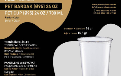 PET BARDAK (⌀95) 24 OZ