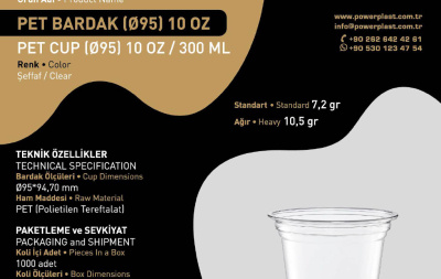 PET BARDAK (⌀95) 10 OZ