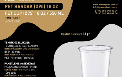 PET BARDAK Bubble Tea (⌀95) 18 OZ